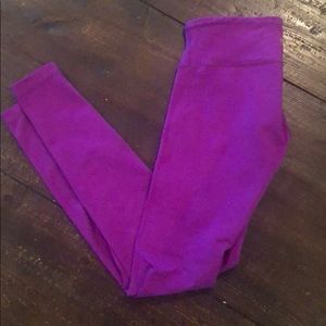 Purple Lululemon full length leggings 6